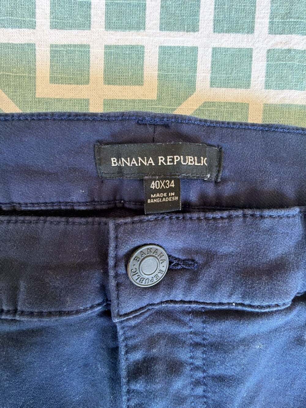Banana Republic Men's Navy Blue Pants 40x34